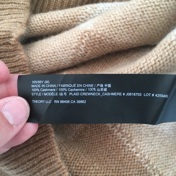 Theory Cashmere Printed Sweater - Size M - Picture 4 of 4